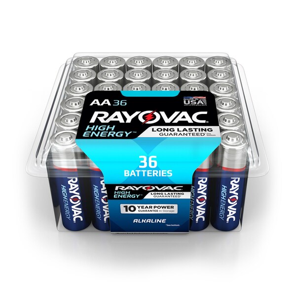 Rayovac BATTERY ALKALINE AA 36PK 81536PPK Zoro